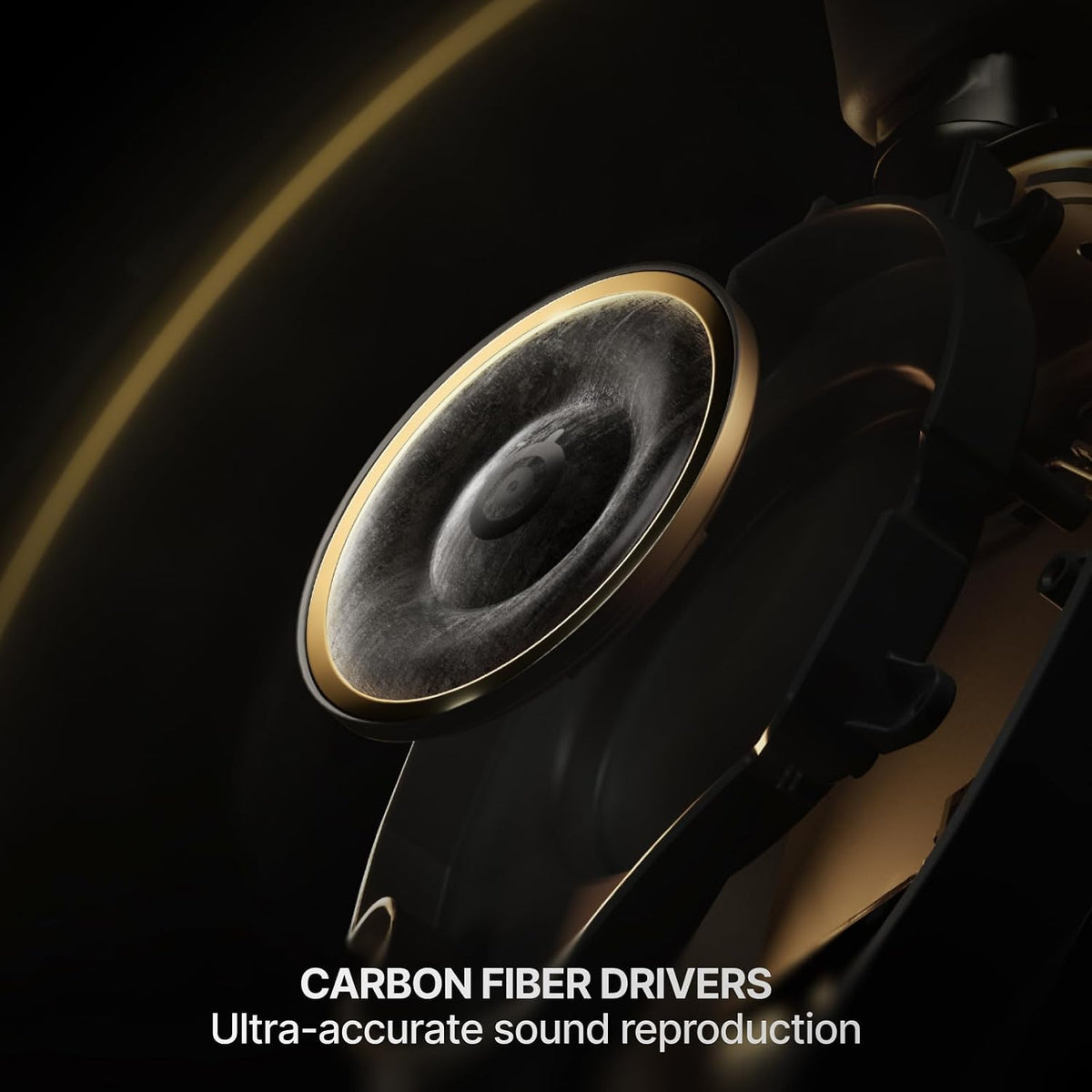 SteelSeries Arctis Nova Elite - Hi-Res Wireless Gaming Headset -Carbon Fiber Speakers - ANC - App - 2.4GHz + BT - Multi-Source Mix; OmniPlay PC+PS+Xbox - Sage & Gold (UAE Version) — product image 3