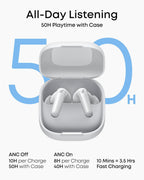 B0FNWFXG2W | soundcore by Anker P31i ANC Earbuds, Hi-Res, 50H, Translation | White | Image 16