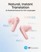 B0FNWJ4FV3 | soundcore by Anker P31i ANC Earbuds, Hi-Res, 50H, Translation | Pink | Image 11
