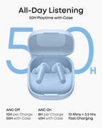 B0FNWCQ1CY | soundcore by Anker P31i ANC Earbuds, Hi-Res, 50H, Translation | Blue | Image 21
