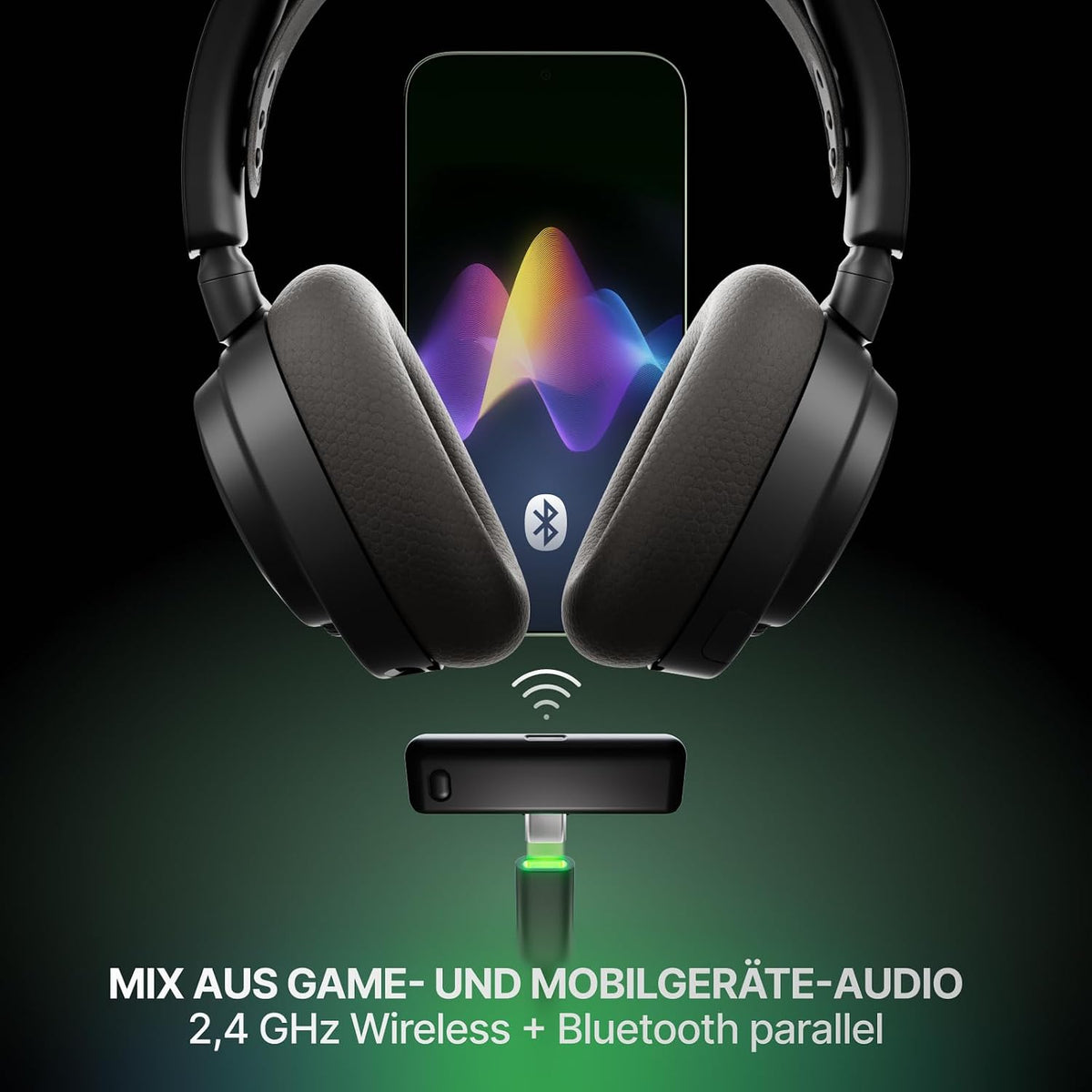 SteelSeries Arctis Nova 7X Wireless Gen 2 Xbox Gaming Headset - Real-Time App Control - 50+ HR - Neodymium Magnetic Drivers - Mixable 2.4GHz/Bluetooth - Xbox, PC, PS5/PS4, Switch 1/2, Mobile — product image 4
