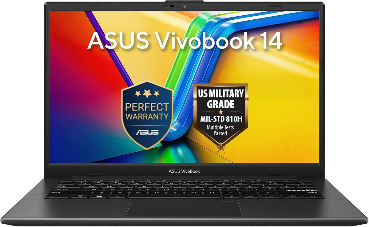 ASUS Vivobook 14 Slim Laptop (Indie Black) | AMD Ryzen 5 150, 14"WUXGA Display, 16GB DDR5 RAM, 512GB SSD, AMD Radeon Graphics, Win11 [M1405NAQ-LY015W] — product image 1