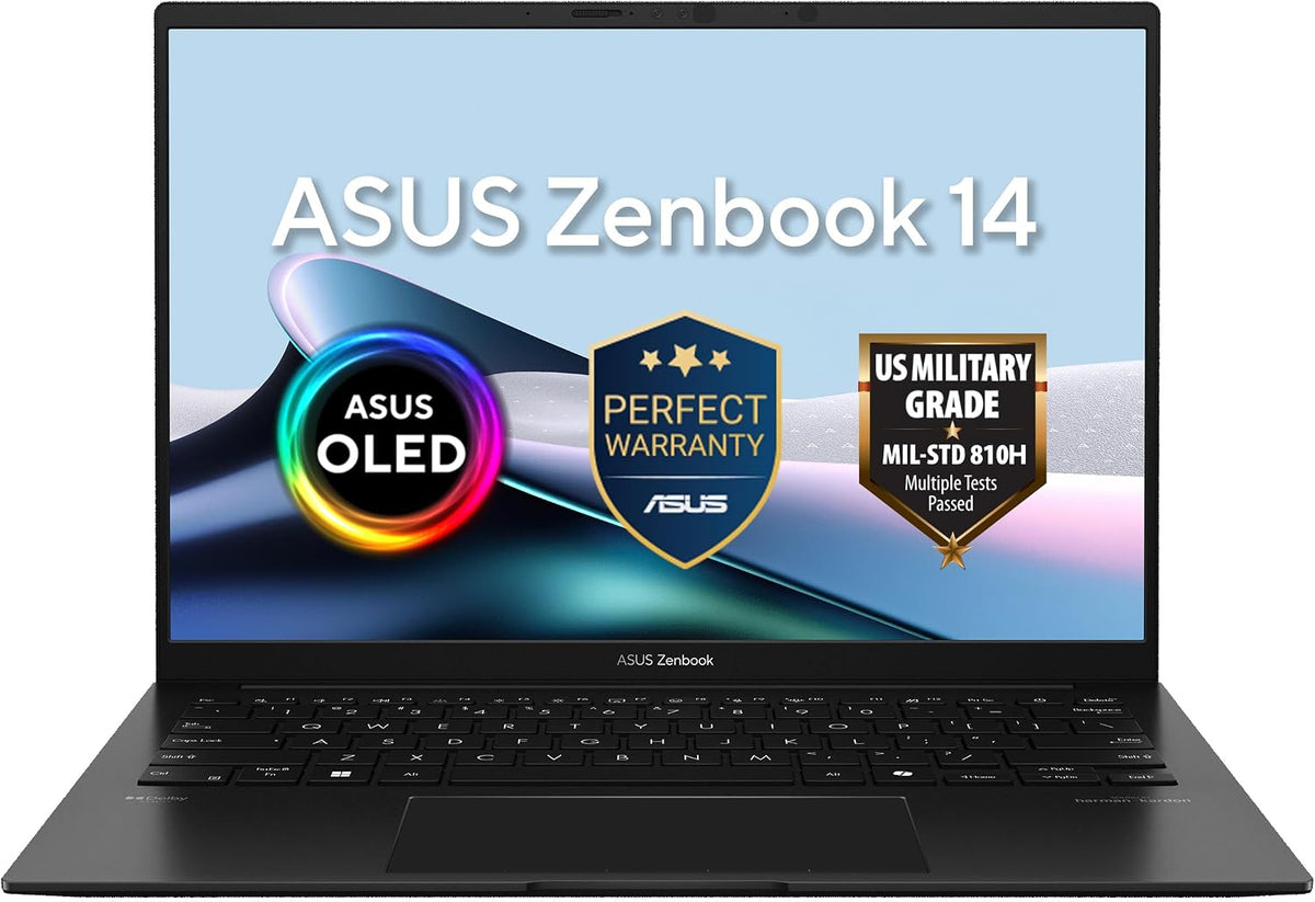 ASUS Zenbook 14 AI Laptop (Jade Black) | AMD Ryzen AI 7 445, 14"WUXGA Display, 32GB LPDDR5X RAM, 1TB SSD, AMD Radeon Graphics, AMD XDNA NPU up to 50TOPS, Win11 [UM3406GA-QD031W] — product image 1