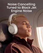 B0GR43T78K | soundcore by Anker Space 2 ANC Headphones, 50H, LDAC | Linen White | Image 17