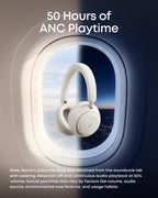 B0GR43T78K | soundcore by Anker Space 2 ANC Headphones, 50H, LDAC | Linen White | Image 20