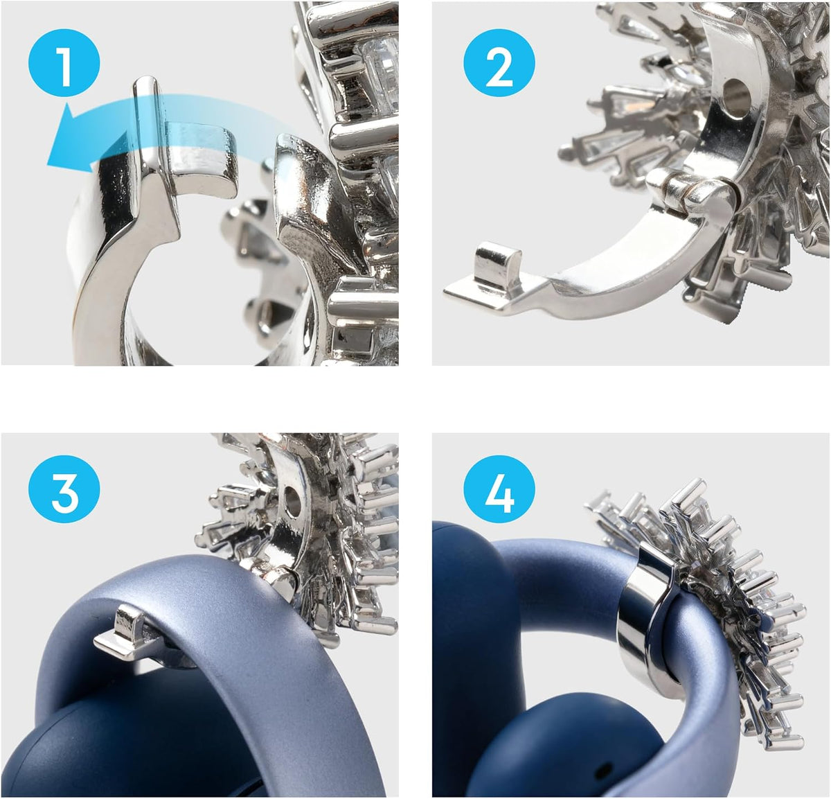 B0GRBF7VRX | Accessory for soundcore AecoClip (Snowflakes) | Snowflakes | Image 4