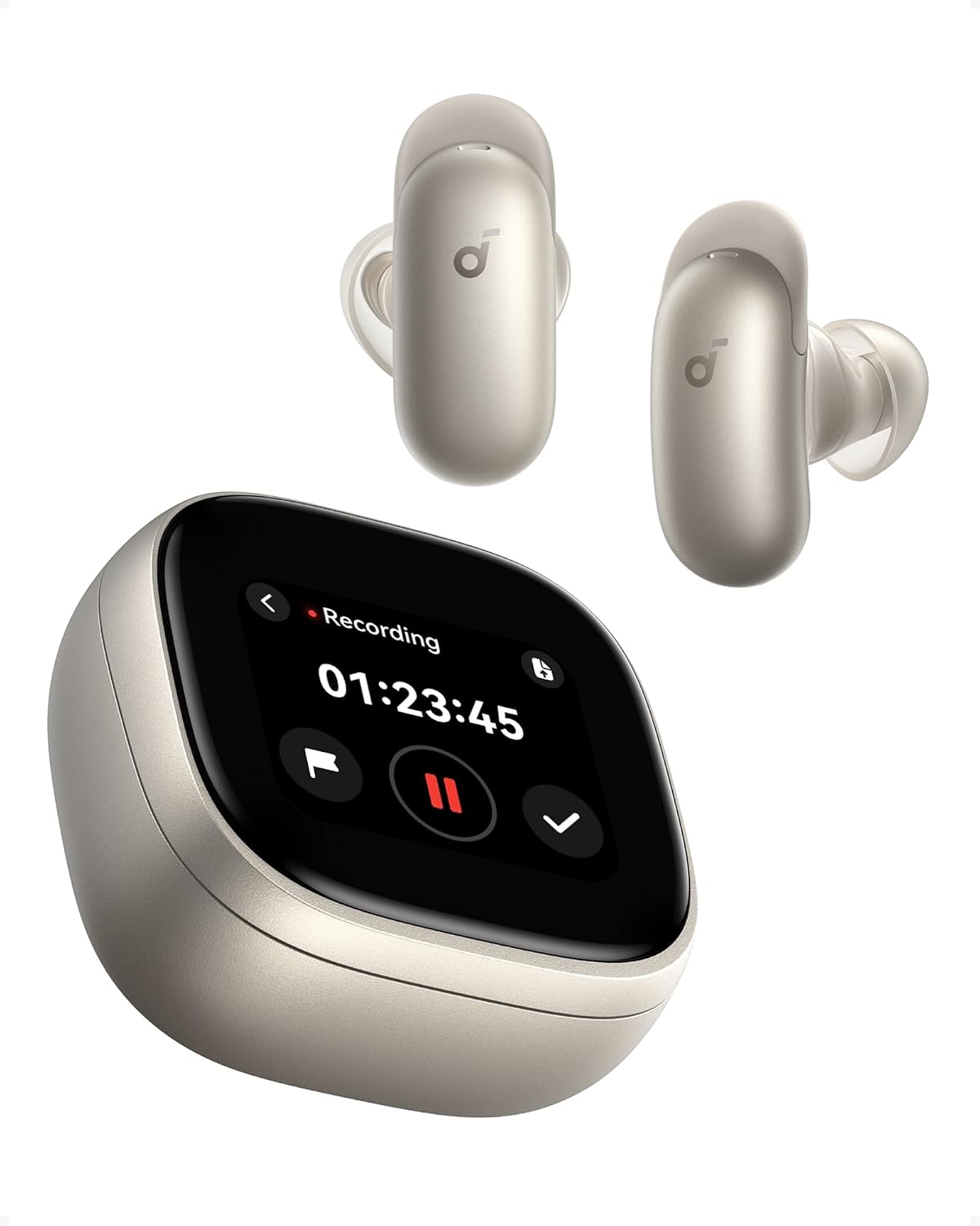 B0GWLN2Y14 | soundcore by Anker Liberty 5 Pro Max Earbuds, AI Note-Taker, ANC | Golden | Image 1