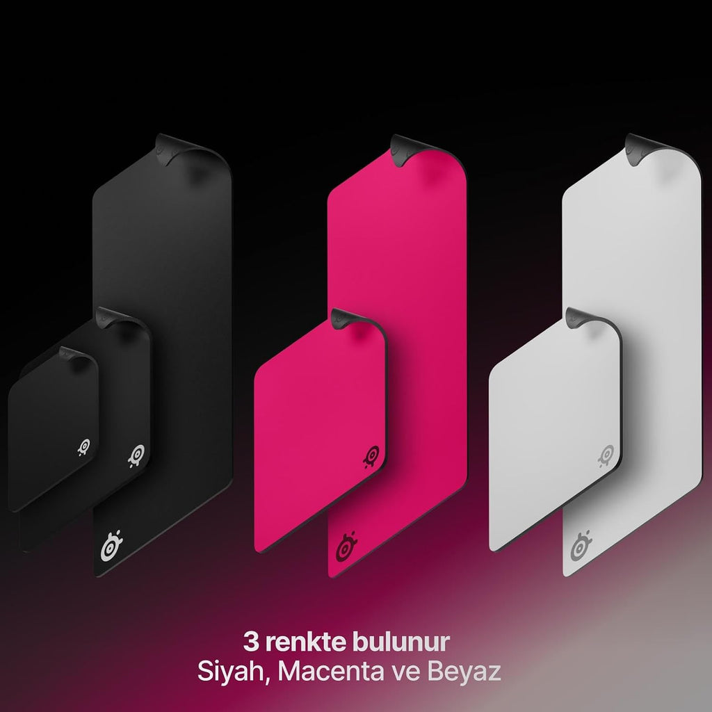 SteelSeries QcK Heavy Gaming Mousepad - Thicker, Non-Slip Silicone Rubber Base, Peak Tracking, Optimized for Gaming FPS, MOBAs, RTS, MMO - Large Size 450 mm x 400 mm x 6 mm - Magenta — product image 7
