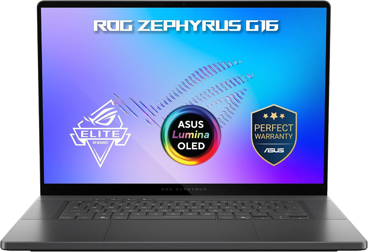 Asus ROG Zephyrus G16 Gaming Laptop (Eclipse Gray) | 16"2.5K (2560 x 1600, WQXGA) 240Hz OLED Display, Intel Core Ultra 9 386H, NVIDIA RTX5090 24GB, 64GB RAM, 2TB SSD, Win11 [GU606AX-TB003W] — product image 1