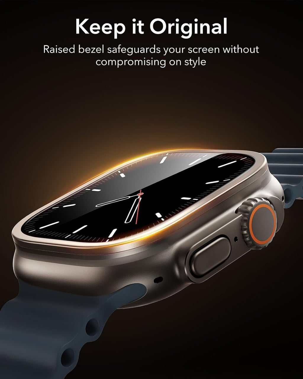 B0H3LLHNBZ | ESR Accessory Glass by Corning™ for Apple Watch Ultra 4/3/2/Ultra | Titanium | Image 14