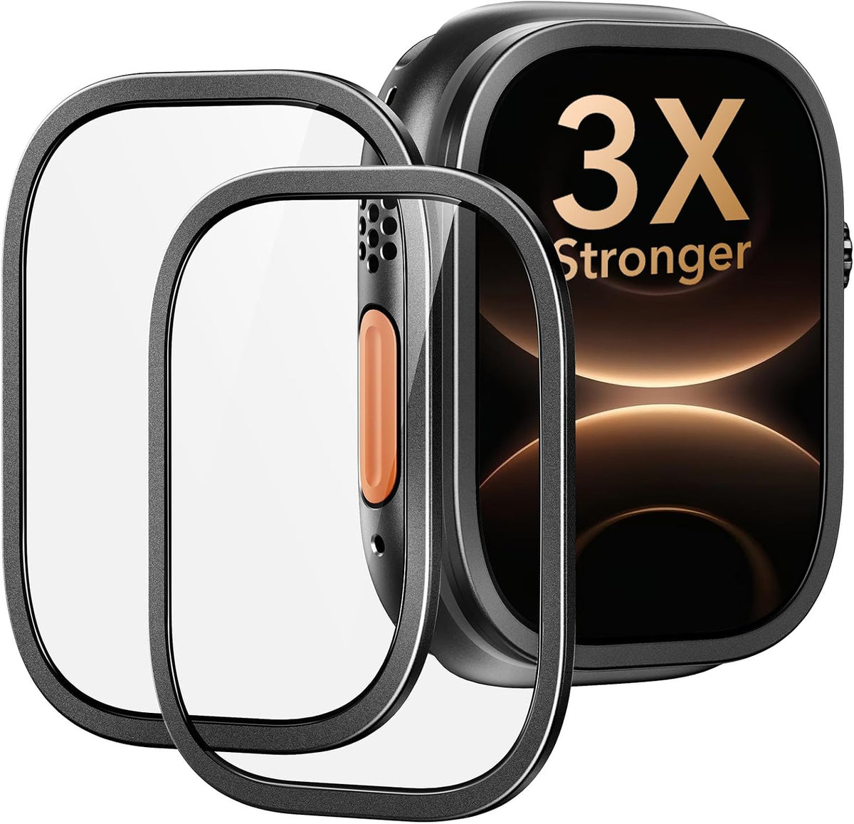 B0H3L1SC8N | ESR Accessory Glass by Corning™ for Apple Watch Ultra 4/3/2/Ultra | Black | Image 1