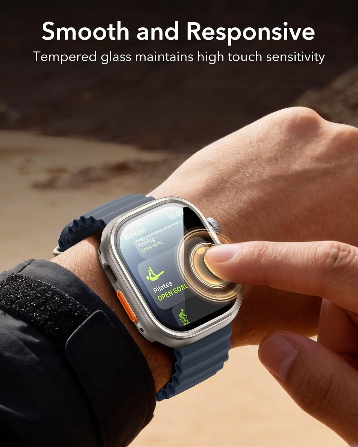 B0H3LLNQX6 | ESR Case Accessory Glass by Corning™ for Apple Watch Ultra 3/2/1 | Titanium | Image 16