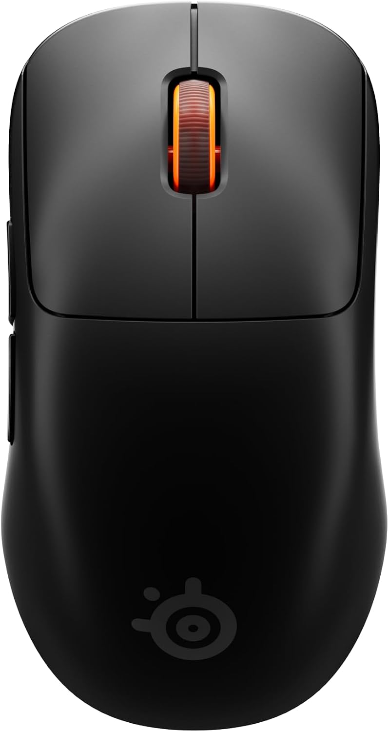 SteelSeries Sensei Pro Wireless Symmetrical Gaming Mouse - Black - Ultra Wideband Wireless/UWB, True 8K Polling (9K Over-Polling), 53g Ultra-Lightweight, 2 Batteries, 42K DPI, Optical Switches — product image 2