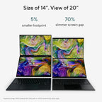 ASUS Zenbook DUO UX8407AA-SN511W Laptop | Intel Core Ultra X9 378H Processor | 32GB RAM | 1TB SSD | Dual 14" 3K OLED Touchscreen 144Hz | WIN11 Home | ENG/AR Keyboard | Moher Gray — product image 5