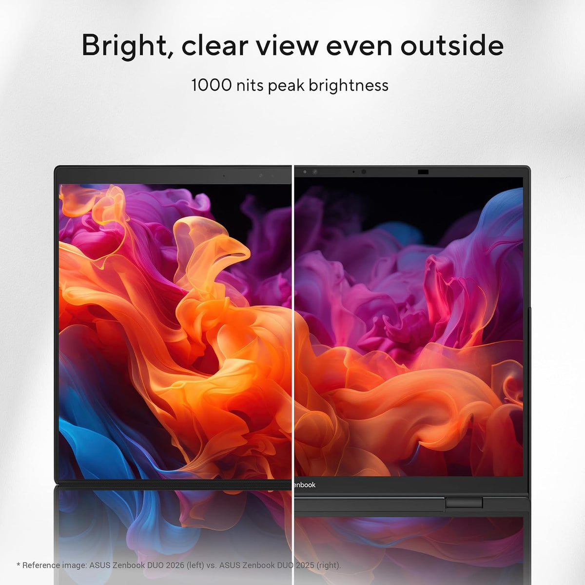 ASUS Zenbook DUO UX8407AA-SN511W Laptop | Intel Core Ultra X9 378H Processor | 32GB RAM | 1TB SSD | Dual 14" 3K OLED Touchscreen 144Hz | WIN11 Home | ENG/AR Keyboard | Moher Gray — product image 8