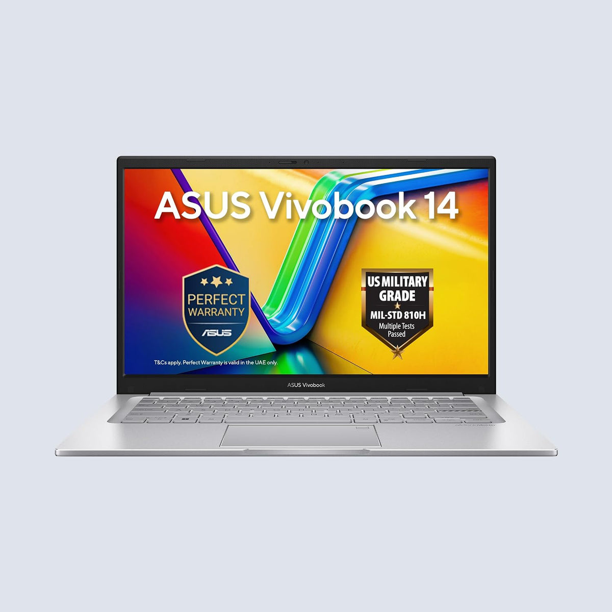 ASUS Vivobook 14 X1404VA-EB2181W Laptop | Intel Core 5 120U Processor | 8GB DDR5 RAM | 512GB 4.0 SSD | 14" FHD IPS Display | Intel® Graphics | Win11 Home | Eng/Ar Keyboard | Silver — product image 1