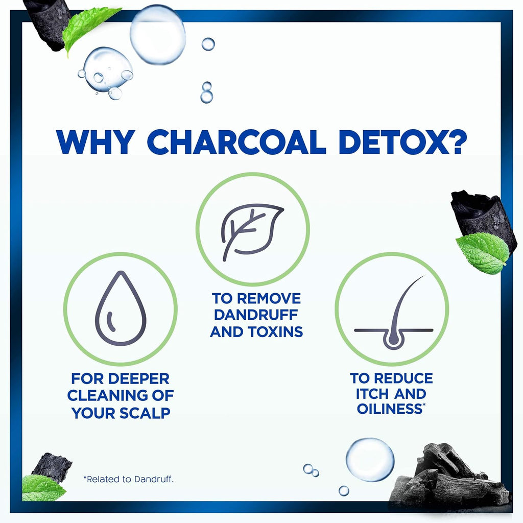 Head & Shoulders Charcoal Detox Anti-Dandruff Shampoo — 400 ml