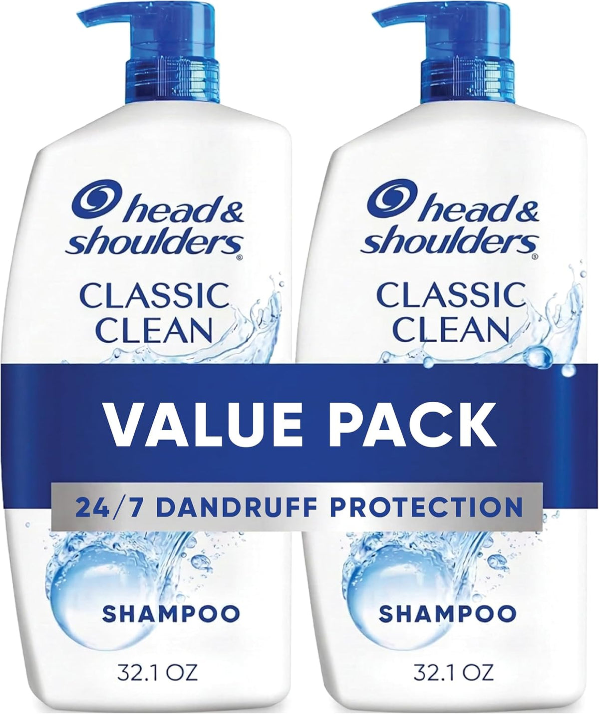 Head & Shoulders Classic Clean Anti-Dandruff Shampoo — 32.1 Fl Oz — Twin Pack