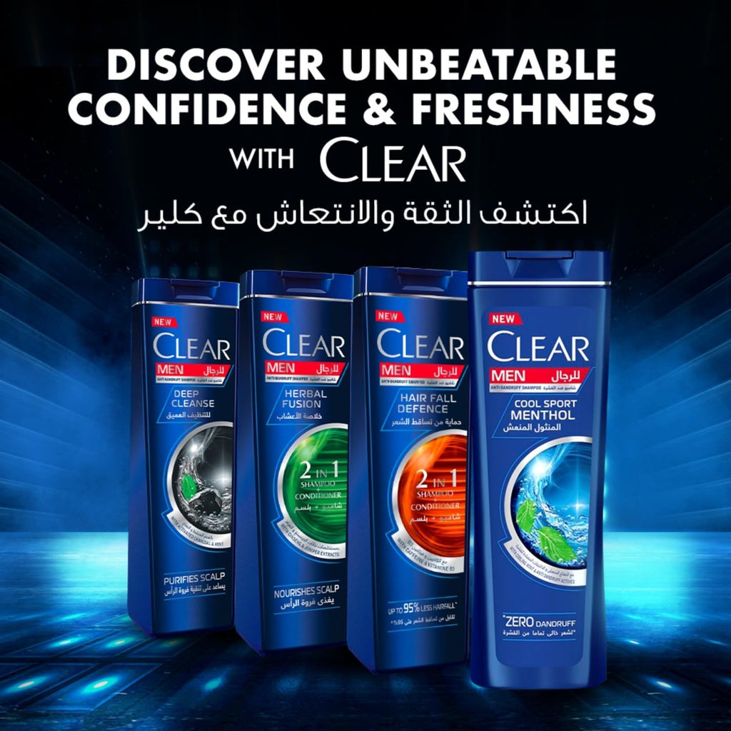 Clear Men Hairfall Defence Anti-Dandruff Shampoo — 400 ml