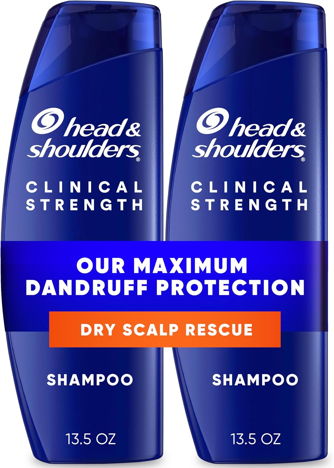 Head & Shoulders Clinical Dandruff Defense + Dry Scalp Rescue Anti-Dandruff Shampoo — 13.5 oz — Twin Pack