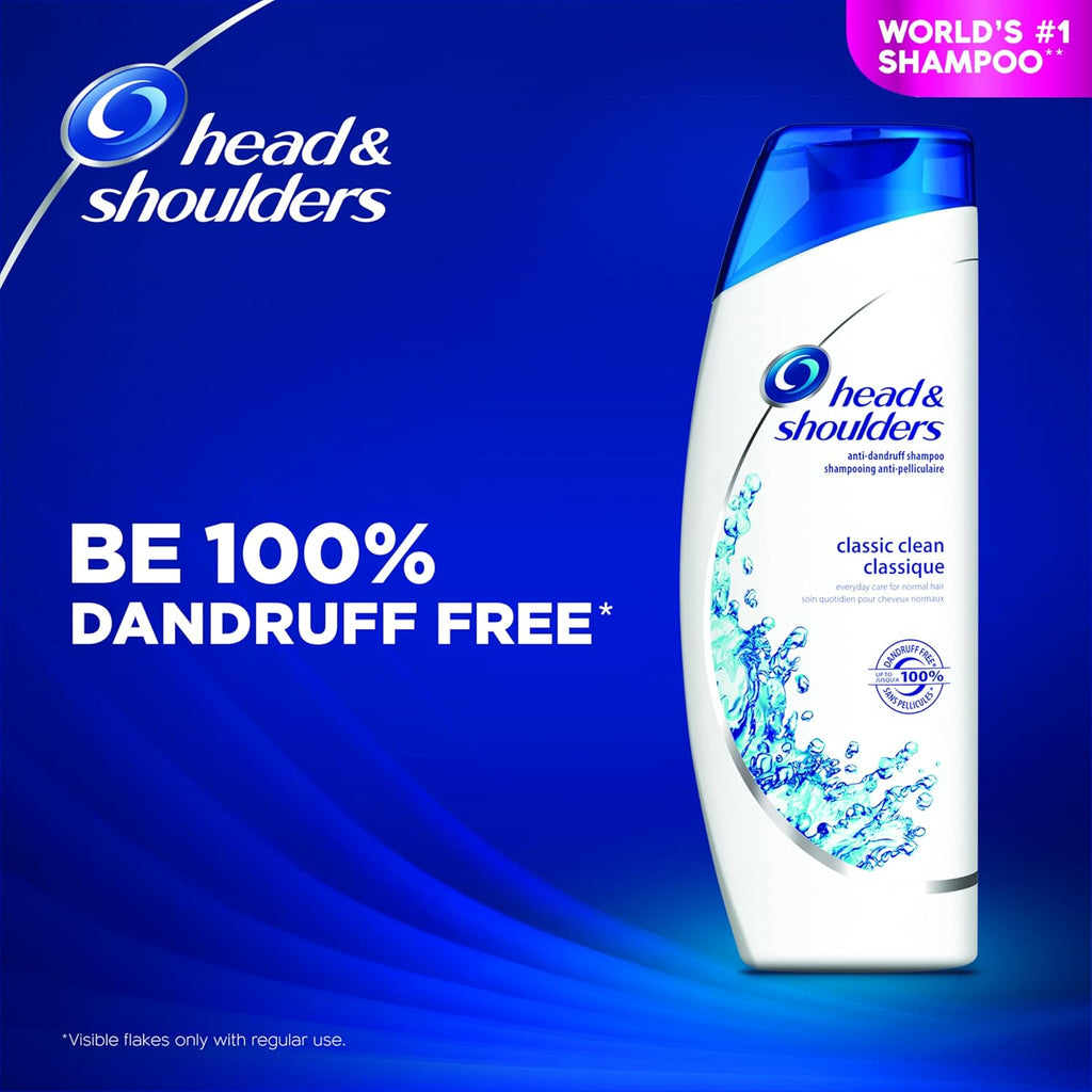 Head & Shoulders Classic Clean Anti-Dandruff Shampoo — 13.5 Oz — Pack Of 6