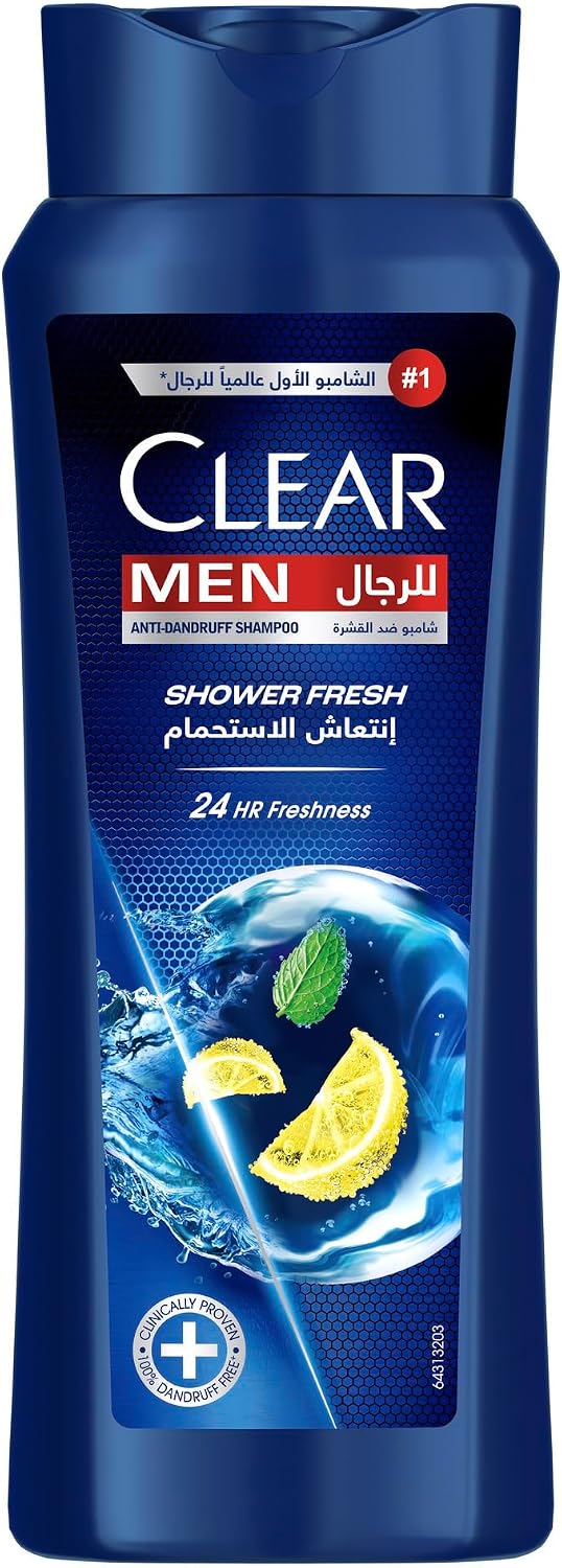 Clear Men Shower Fresh Anti-Dandruff Shampoo — 600 ML