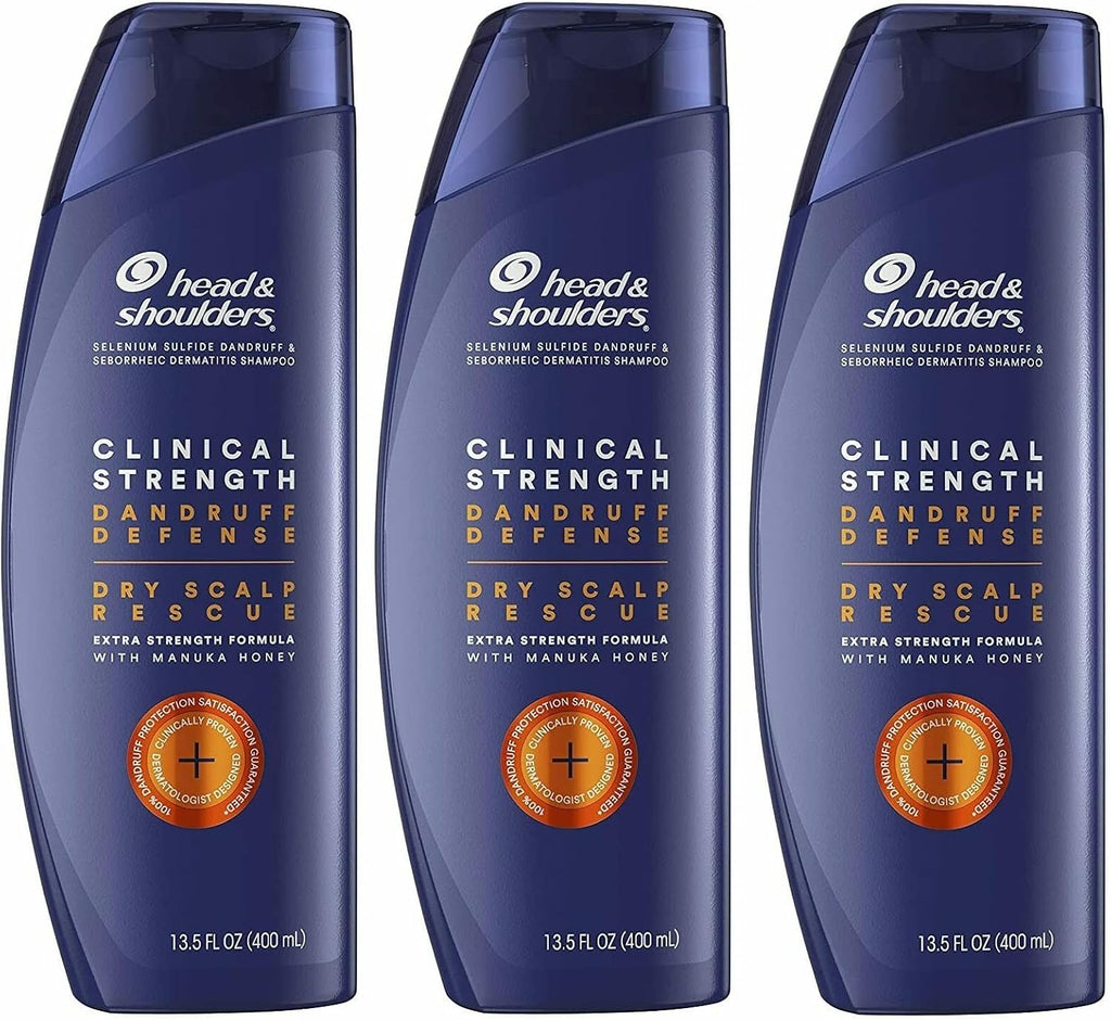 Head & Shoulders Clinical Strength Anti-Dandruff Shampoo — 13.5 oz — Pack Of 3