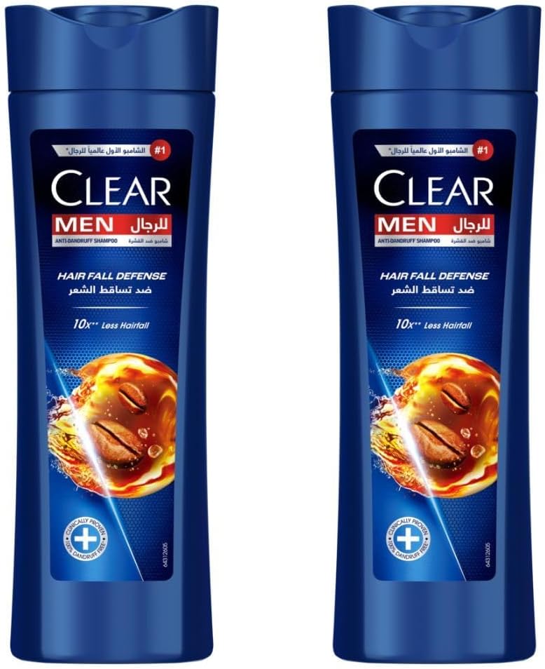 Clear Men Hairfall Defence Anti-Dandruff Shampoo — 400 ml — Pack Of 2