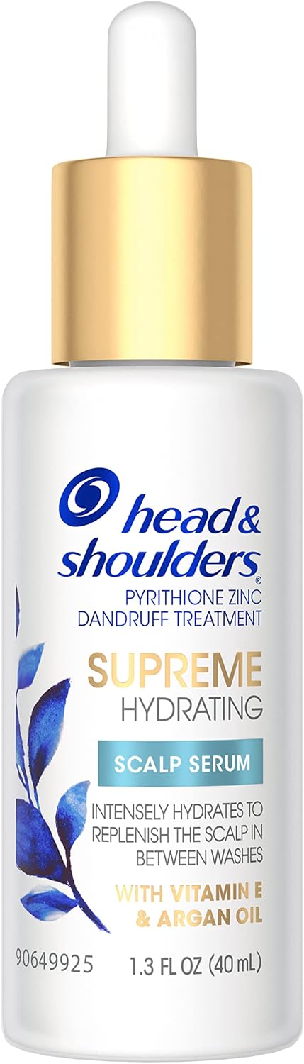 Head & Shoulders Supreme with Argan Oil and Vitamin E, Hydrating Scalp Serum, Fresh, 1.3 Fl Oz — 1.3 Fl Oz