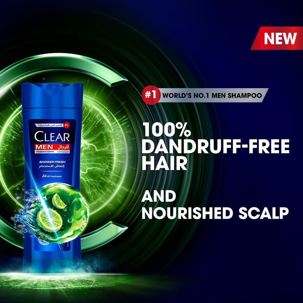 Clear Men Shower Fresh Anti-Dandruff Shampoo — 400ml