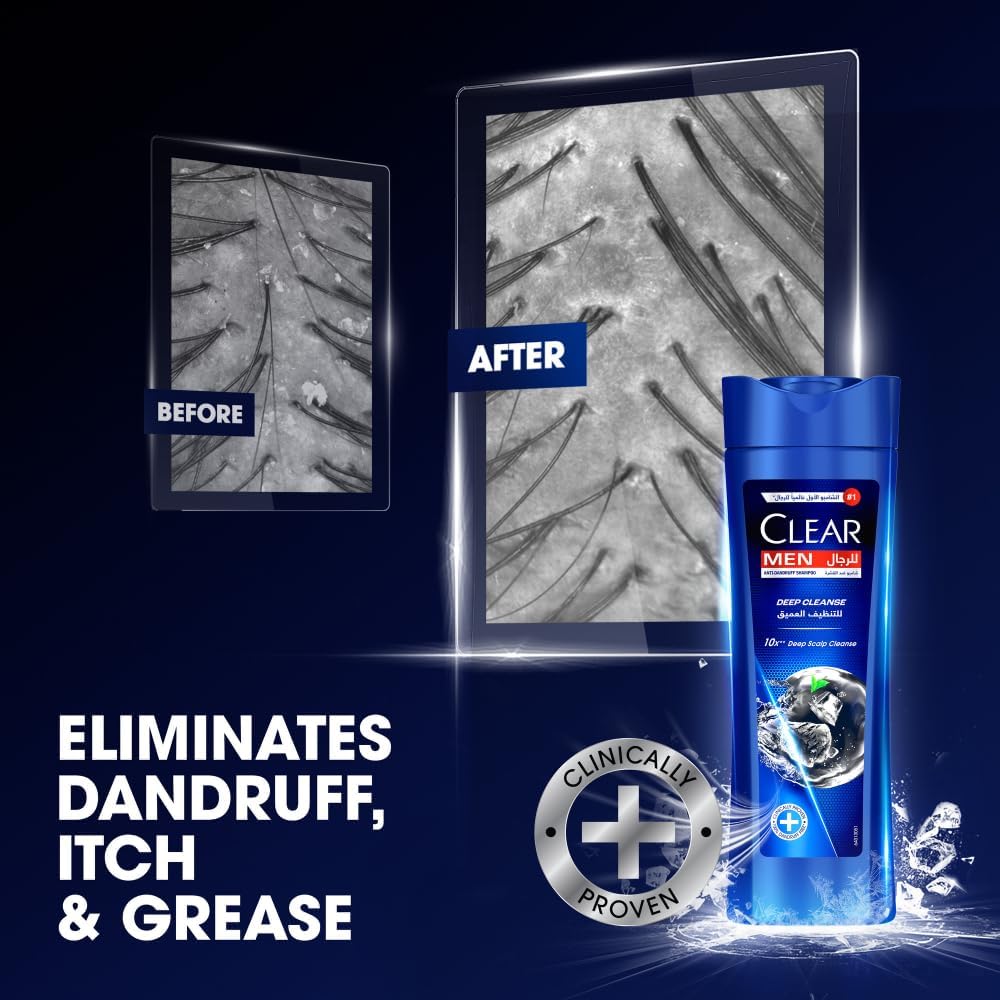 Clear Men Deep Cleanse Anti-Dandruff Shampoo — 400ml