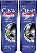 Clear Men Deep Cleanse Anti-Dandruff Shampoo — 2 × 400 ml