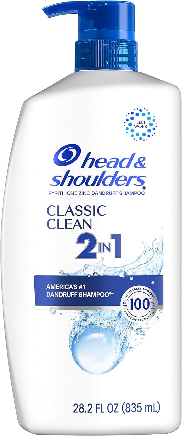 Head & Shoulders and 2 in 1 Dandruff Shampoo and Conditioner, 28.2 oz, 1 Count