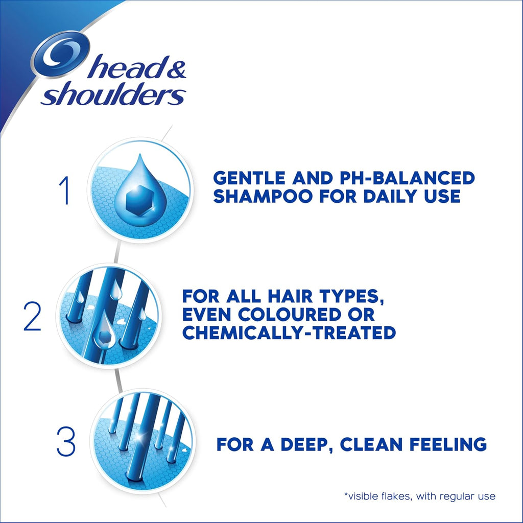 Head & Shoulders Classic Clean Anti-Dandruff Shampoo — 13.5 Oz — Pack Of 6