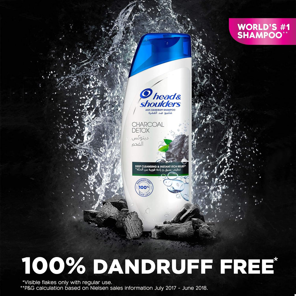 Head & Shoulders Charcoal Detox Anti-Dandruff Shampoo — 400 ml