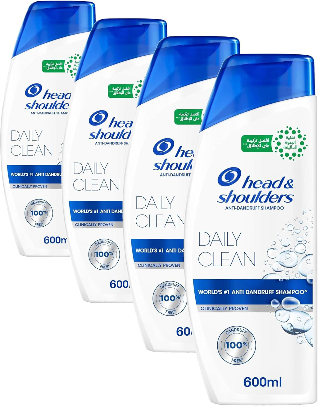 Head & Shoulders Classic Clean Anti-Dandruff Shampoo — 600Ml — Pack Of 4