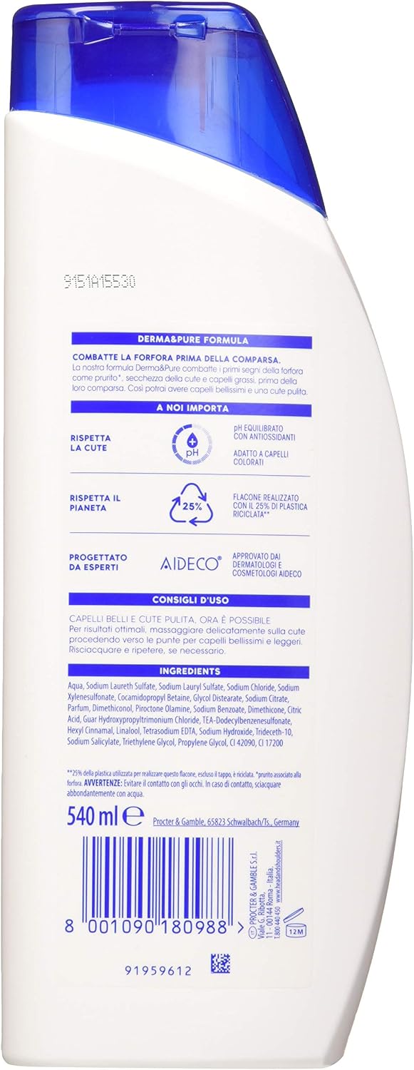 Head & Shoulders Classic Clean 2-in-1 Shampoo & Conditioner — 3 × 540 ml