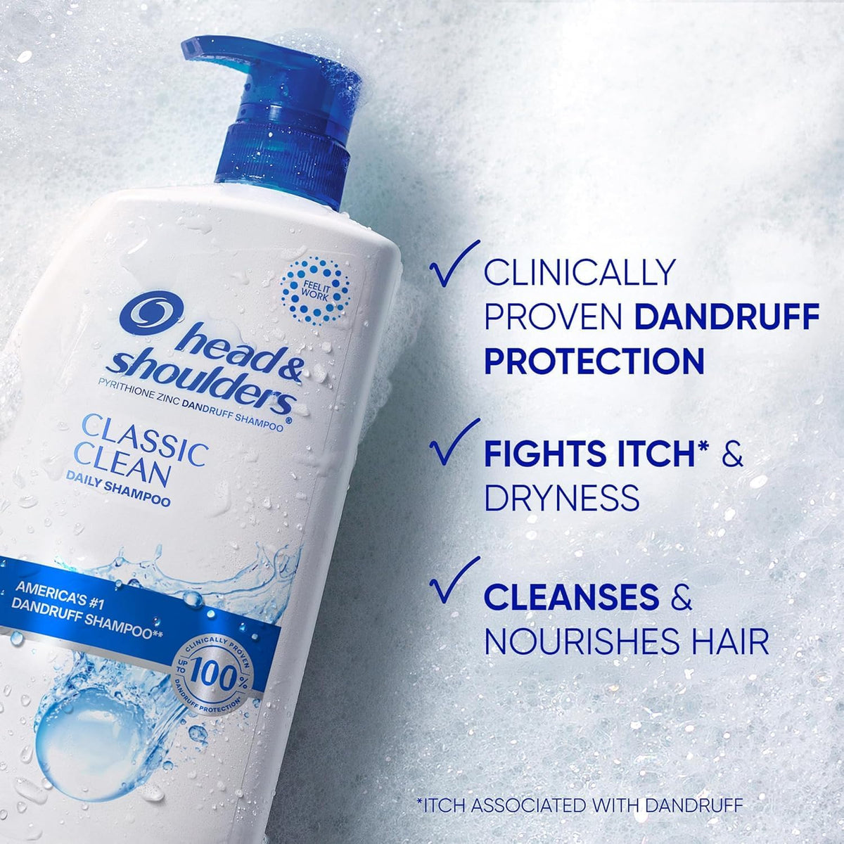 Head & Shoulders Classic Clean Anti-Dandruff Shampoo — 32.1 Fl Oz — Twin Pack