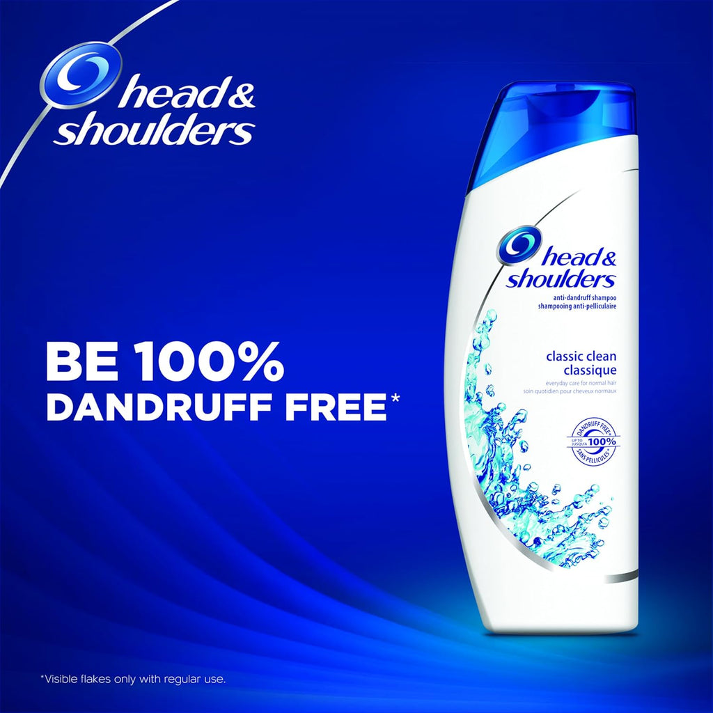 Head & Shoulders Classic Clean Anti-Dandruff Shampoo — 13.5 Oz — Pack Of 6