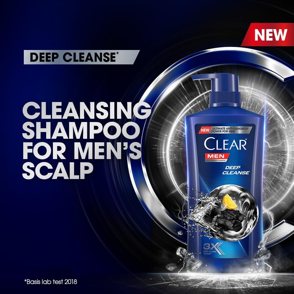 Clear Men Deep Cleanse Anti-Dandruff Shampoo — 650ml
