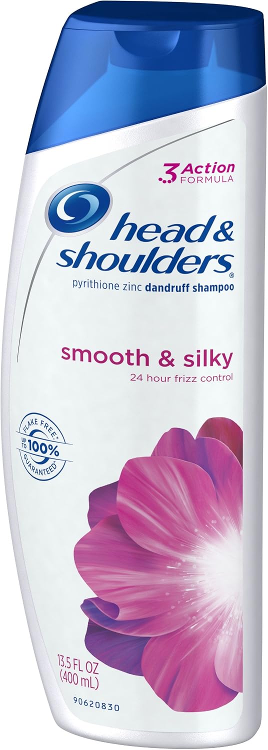 Head & Shoulders Smooth & Silky Anti-Dandruff Shampoo — 402.4 g (Pack of 1)