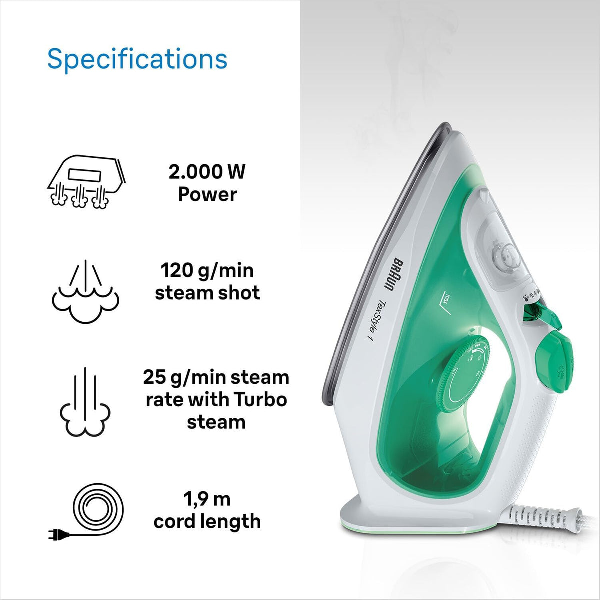 Braun Irons & Garment Steamers product detail