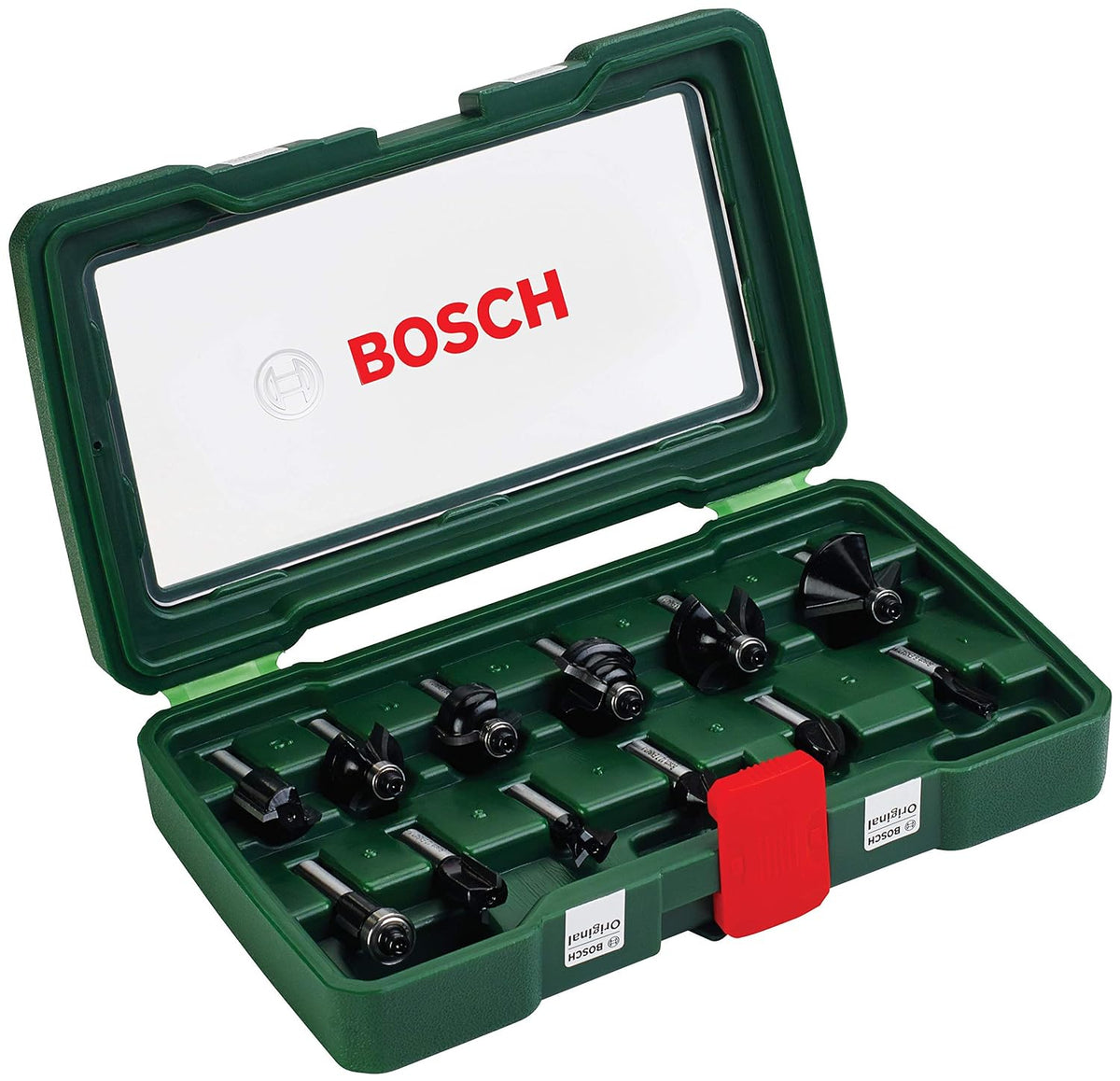 Bosch 2607019466 Routing Drill Bit Set of Cemented Carbide 12 Pcs — product view