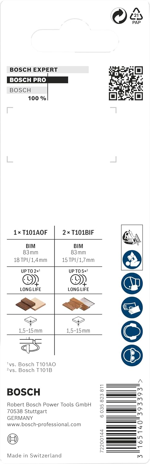 Bosch 2608636429 Jigsaw Blade-Set T 101 Bif/Aof 3 Pcs — detail image 4