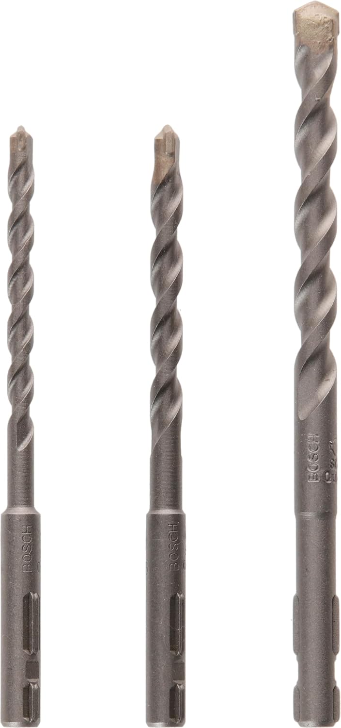 Bosch Home and Garden 2609256908 Sds-Quick Concrete Drill Bit-Set, Grey, 5/6/8 mm — product view