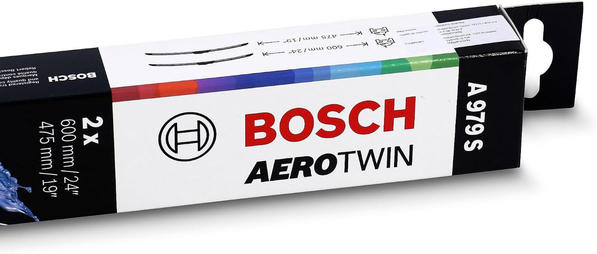 Bosch Aerotwin 3397118979 Original Equipment Replacement Wiper Blade - 24/19 (Set of 2) Top Lock 19mm — detail image 2
