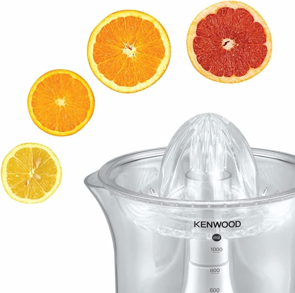 KENWOOD 40W Citrus Juicer with 1L Transparent Juice Jug – 2 Way Rotation for Maximum Extraction, Dust Cover Compact Design with Cord Storage — detail image 5