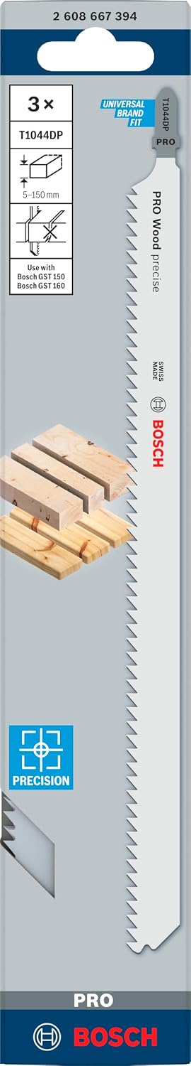 Bosch T1044DP Wood Jigsaw Blades, 3 Pieces, 2608667394 — detail image 2
