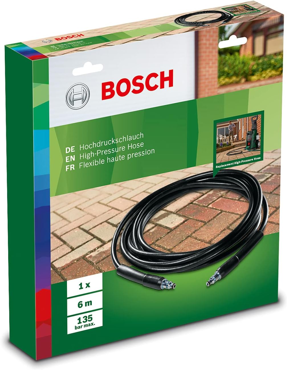 Bosch High-Pressure Hose 6m, Replacement hose for EasyAquatak and UniversalAquatak ranges | Model: F016800360 — detail image 4