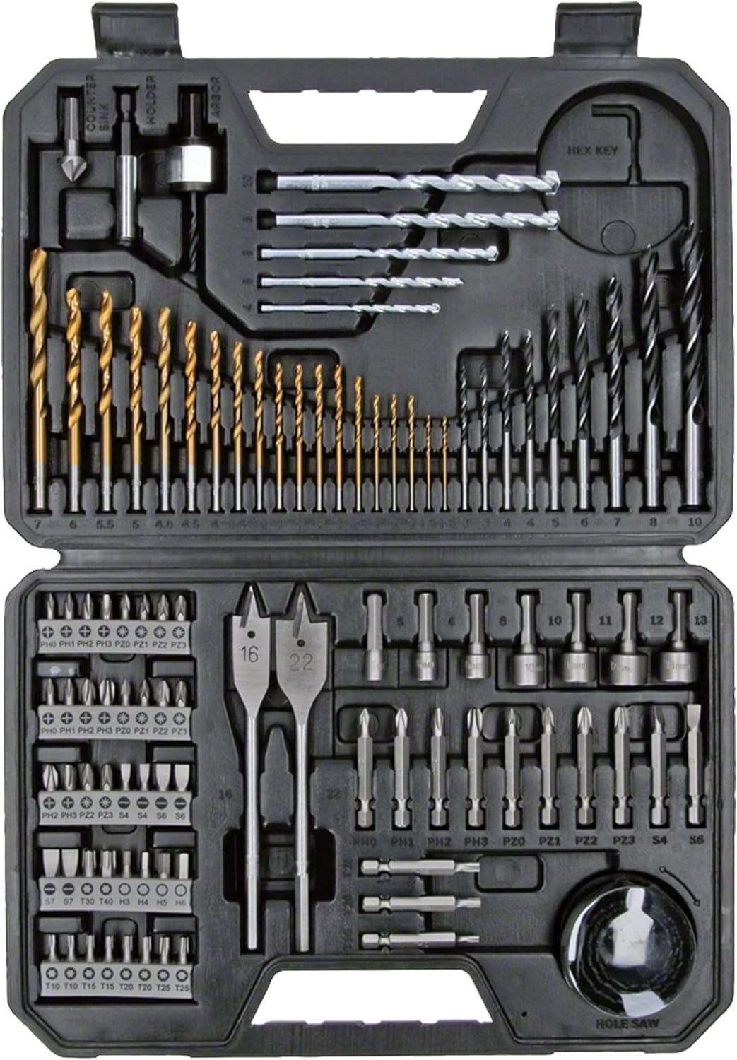 Bosch Professional 103PC Drill Bit Accessory Set, 103 pcs of drill and screw driver bit set. | Model: 2608594070 — detail image 2